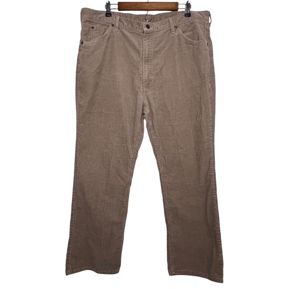 Roebucks‎ Corduroy Pants Mens 42x30 Tan Vintage USA Made Straight Leg Workwear